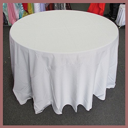 Poly Poplin Round Polyester Tablecloth - 132 Inch Linen - New Star Fabrics
