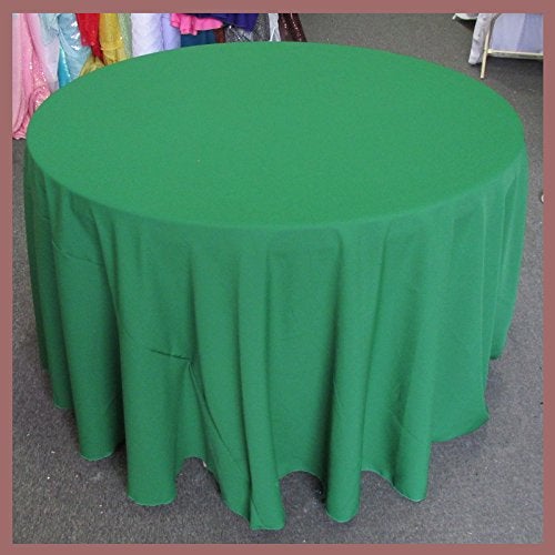 Poly Poplin Round Polyester Tablecloth - 132 Inch Linen - New Star Fabrics