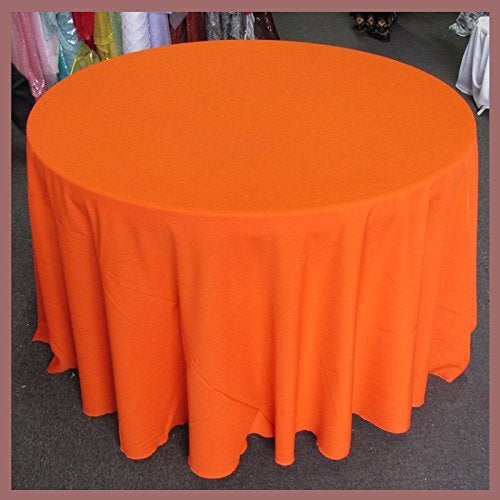 Poly Poplin Round Polyester Tablecloth - 132 Inch Linen - New Star Fabrics