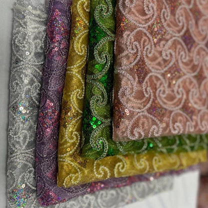 Pyramid Lace Fabric by the Yards - New Star Fabrics