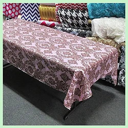 Damask Flocking Taffeta Tablecloth - Rectangular