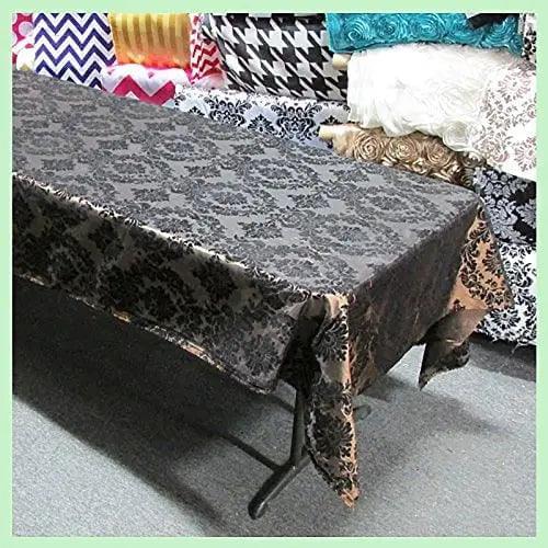 Damask Flocking Taffeta Tablecloth - Rectangular