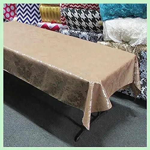 Damask Flocking Taffeta Tablecloth - Rectangular