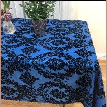 Rectangle Damask Taffeta Tablecloth - New Star Fabrics