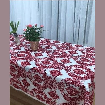Rectangle Damask Taffeta Tablecloth - New Star Fabrics