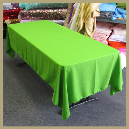 Rectangle Poly Poplin Tablecloth 60 by 108 inches - New Star Fabrics