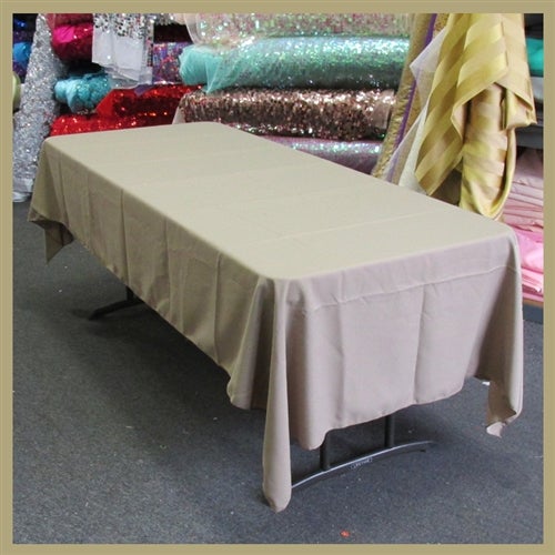 Rectangle Poly Poplin Tablecloth 60 by 108 inches - New Star Fabrics