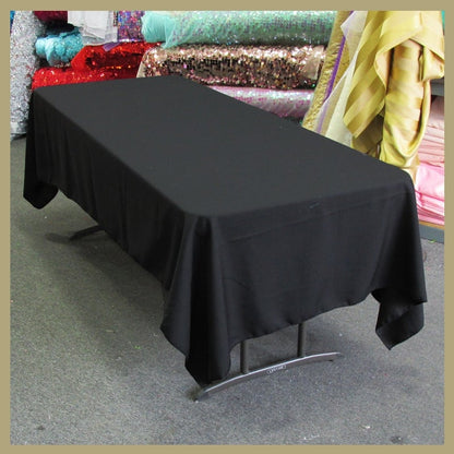 Rectangle Poly Poplin Tablecloth 60 by 108 inches - New Star Fabrics
