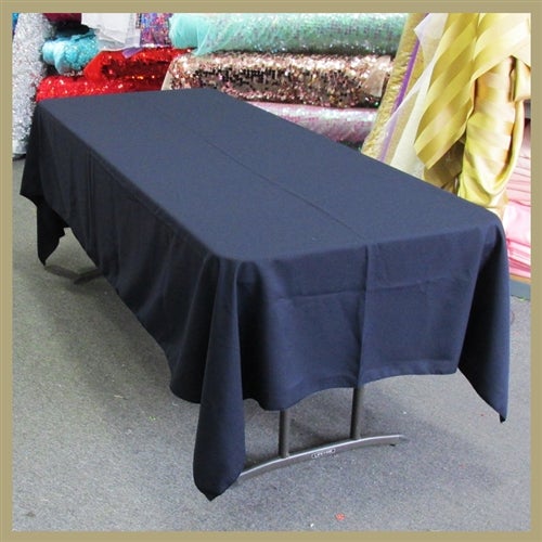 Rectangle Poly Poplin Tablecloth 60 by 108 inches - New Star Fabrics
