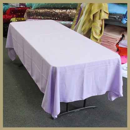 Rectangle Poly Poplin Tablecloth 60 by 108 inches - New Star Fabrics