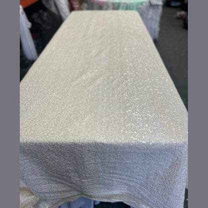 Rectangle Sequin Taffeta Tablecloth 55 by 108 inches - New Star Fabrics