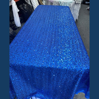 Rectangle Sequin Taffeta Tablecloth 55 by 108 inches - New Star Fabrics