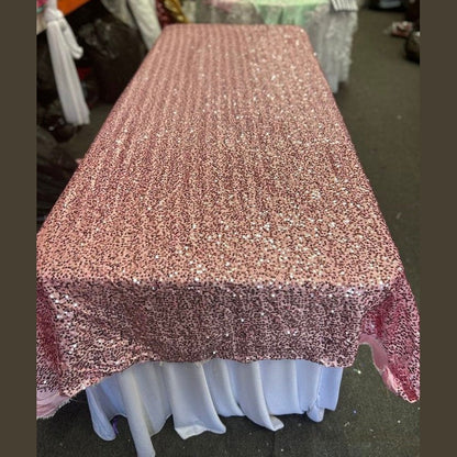 Rectangle Sequin Taffeta Tablecloth 55 by 108 inches - New Star Fabrics