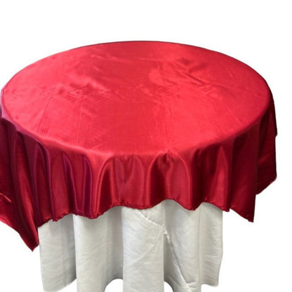 Red Table Overlay Satin 58 X 58 Inches - New Star Fabrics