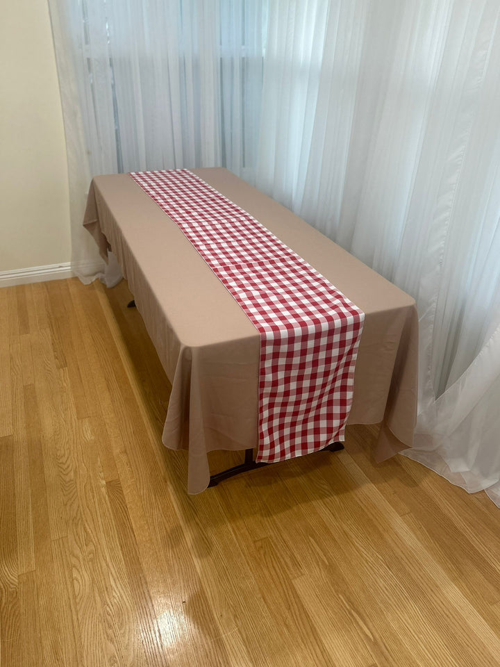 Buffalo Plaid Checkered Table Runner - 14"x108"