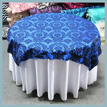 Round Tablecloth  Damask Flocking Taffeta 108'' Round - New Star Fabrics