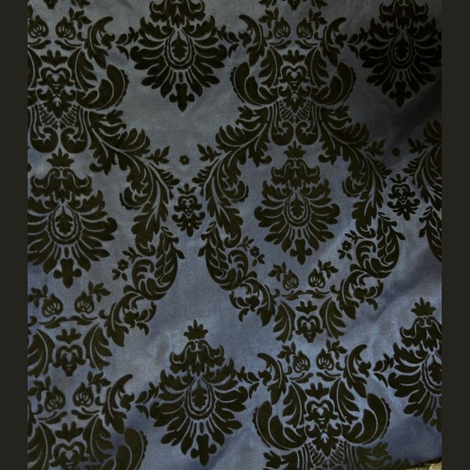 Round Tablecloth  Damask Flocking Taffeta 108'' Round - New Star Fabrics