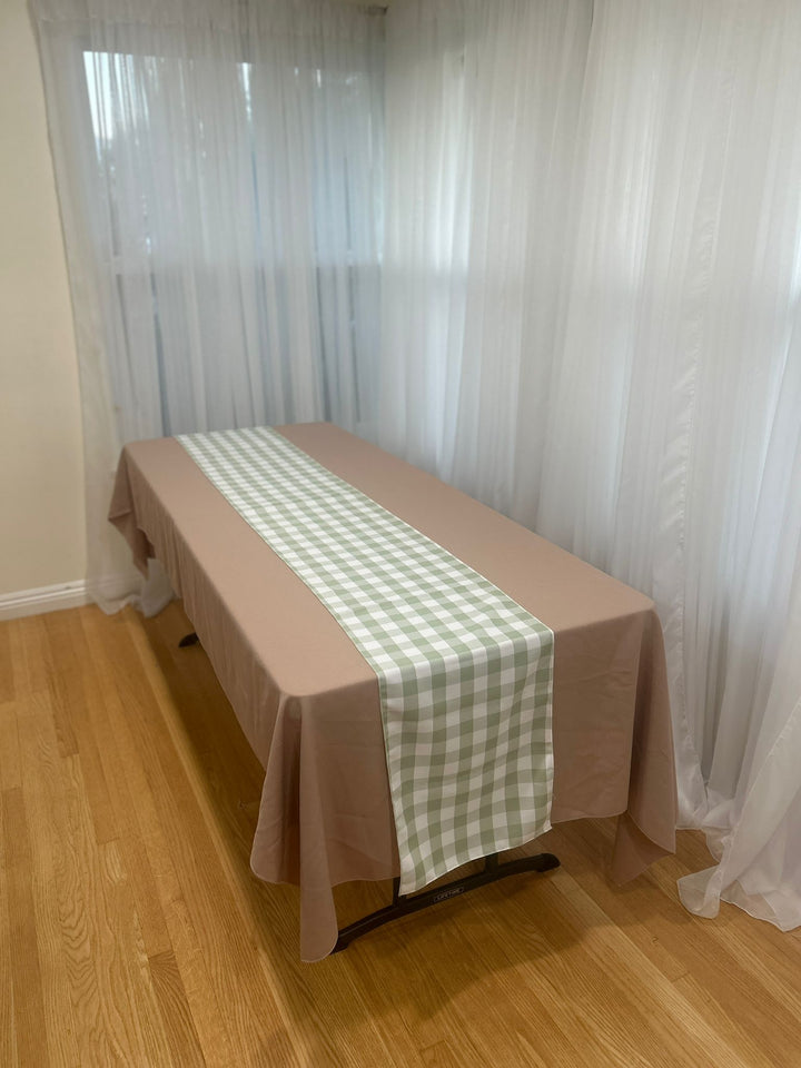 Buffalo Plaid Checkered Table Runner - 14"x108"