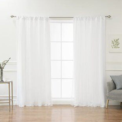 Sheer Voile Chiffon Curtain - 110 W x 90 L - New Star Fabrics