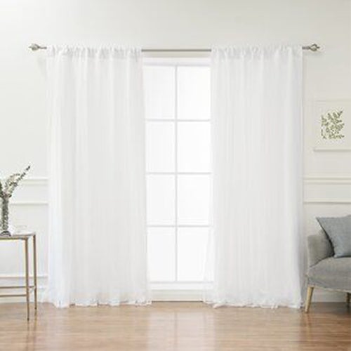 Sheer Voile Chiffon Curtain - 110 W x 90 L - New Star Fabrics