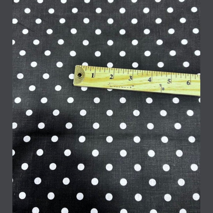 Small Polka Dot Poly Cotton Fabric 60 Inches Wide  by the yard - New Star Fabrics
