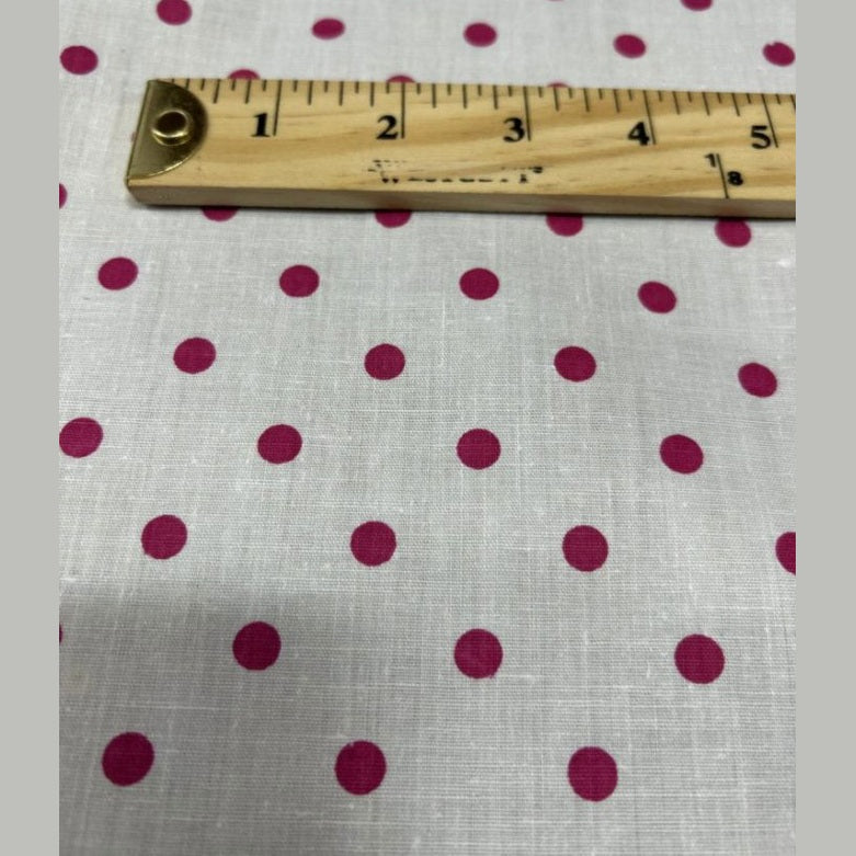 Small Polka Dot Poly Cotton Fabric 60 Inches Wide  by the yard - New Star Fabrics