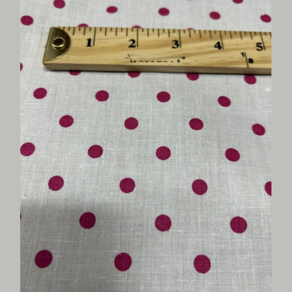 Small Polka Dot Poly Cotton Fabric 60 Inches Wide  by the yard - New Star Fabrics
