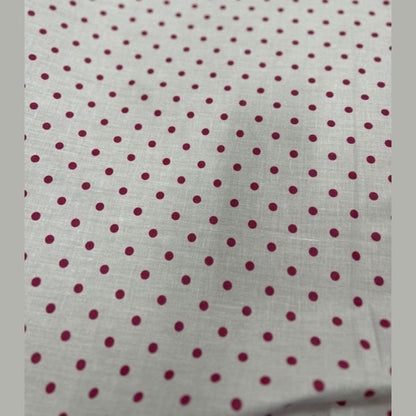 Small Polka Dot Poly Cotton Fabric 60 Inches Wide  by the yard - New Star Fabrics