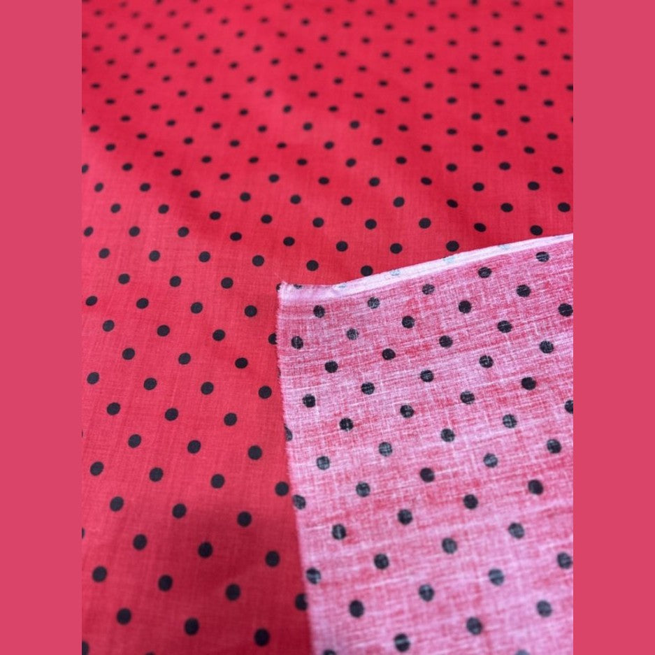 Small Polka Dot Poly Cotton Fabric 60 Inches Wide  by the yard - New Star Fabrics