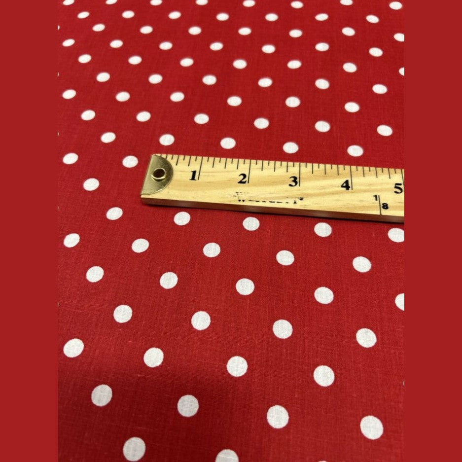 Small Polka Dot Poly Cotton Fabric 60 Inches Wide  by the yard - New Star Fabrics