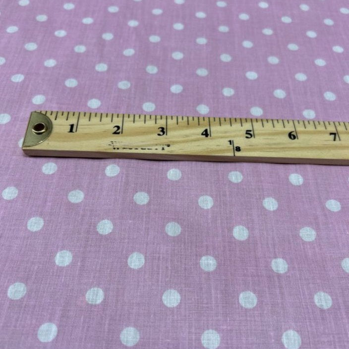 Small Polka Dot Poly Cotton Fabric 60 Inches Wide  by the yard - New Star Fabrics