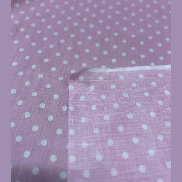 Small Polka Dot Poly Cotton Fabric 60 Inches Wide  by the yard - New Star Fabrics