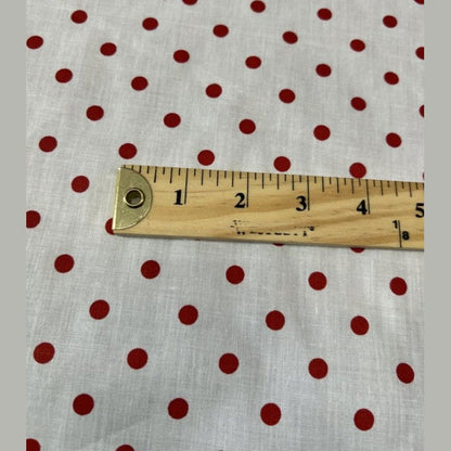Small Polka Dot Poly Cotton Fabric 60 Inches Wide  by the yard - New Star Fabrics