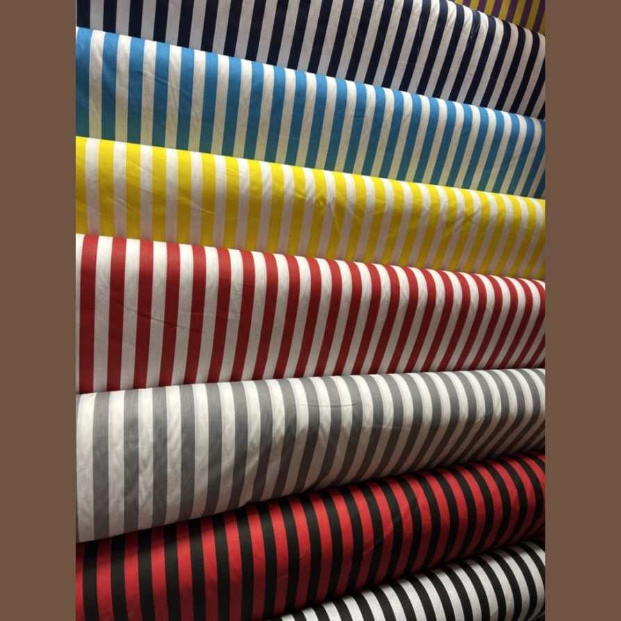 Stripe Print Poly Cotton 1 inch Fabric 60 Inches Wide - New Star Fabrics