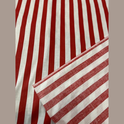 Stripe Print Poly Cotton 1 inch Fabric 60 Inches Wide - New Star Fabrics