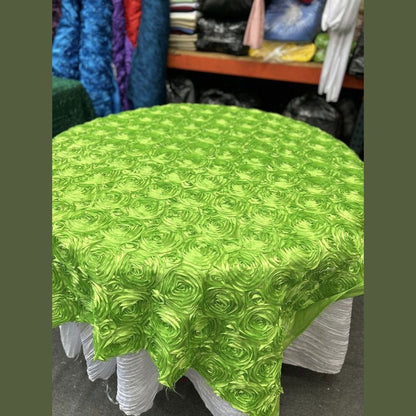 Table Overlay Rose Satin - 55 X 55 inches Square - New Star Fabrics