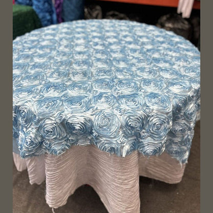 Table Overlay Rose Satin - 55 X 55 inches Square - New Star Fabrics