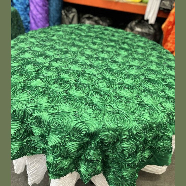 Table Overlay Rose Satin - 55 X 55 inches Square - New Star Fabrics