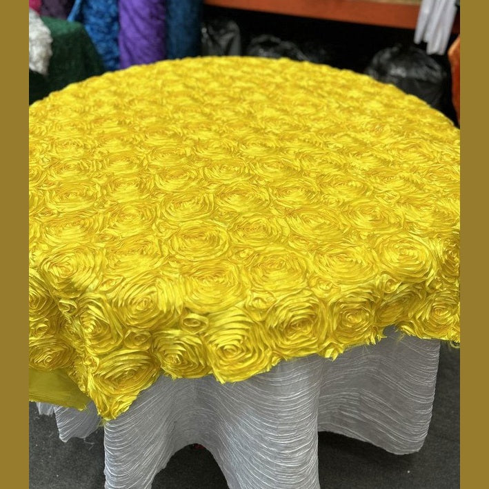 Table Overlay Rose Satin - 55 X 55 inches Square - New Star Fabrics