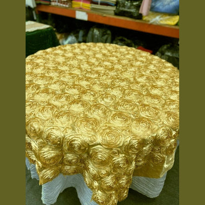 Table Overlay Rose Satin - 55 X 55 inches Square - New Star Fabrics