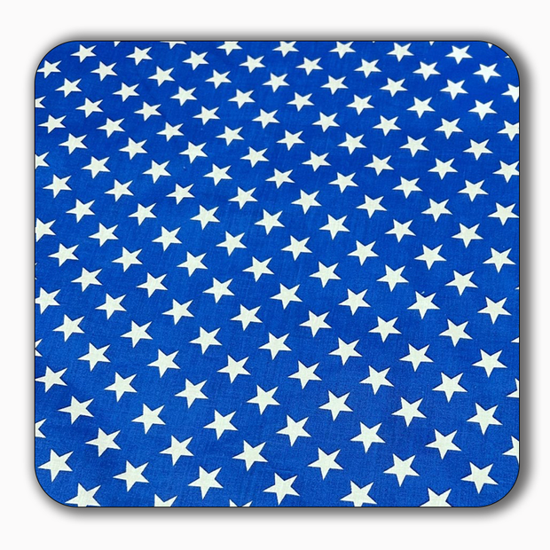 Star Print Poly Cotton Fabric - Sold by the Yard