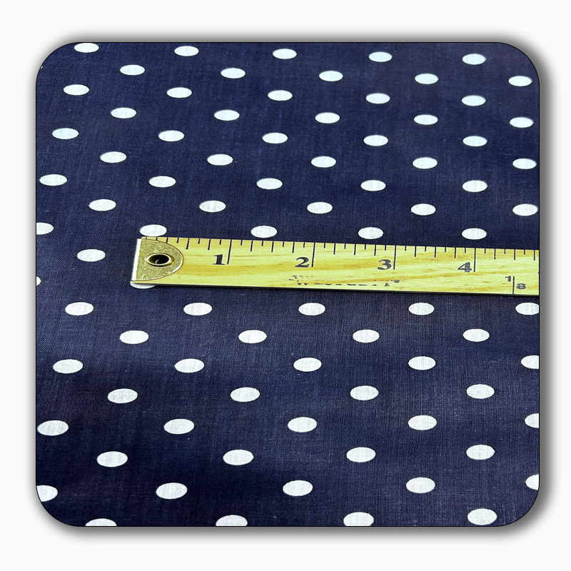 Small Polka Dot Poly Cotton Fabric - Sold by the Yard