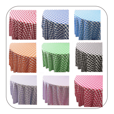 Checkered Tablecloth - 90'' Round