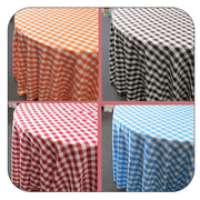 Buffalo Plaid Checkered Tablecloth - 120'' Round