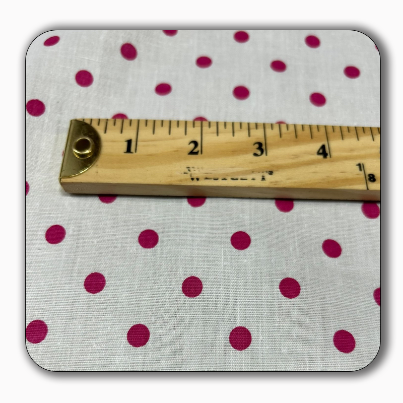 Small Polka Dot Poly Cotton Fabric - Sold by the Yard