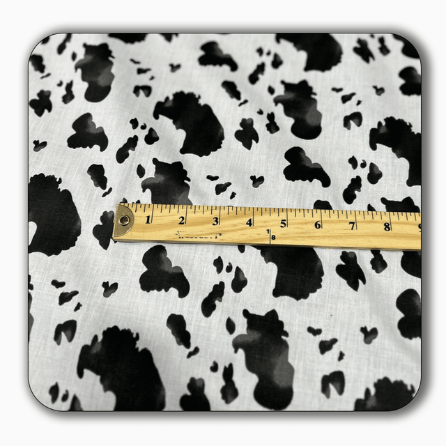 Cow Print Poly Cotton Fabric  - Sold by the Yard