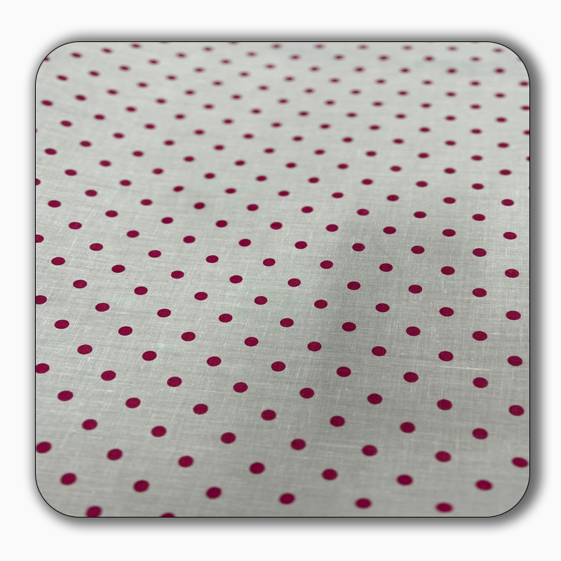 Small Polka Dot Poly Cotton Fabric - Sold by the Yard