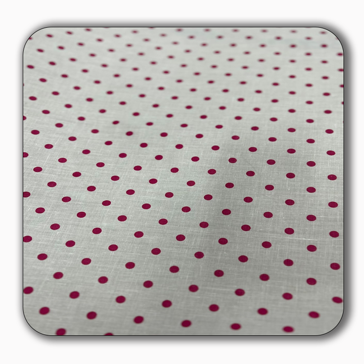Small Polka Dot Poly Cotton Fabric - Sold by the Yard