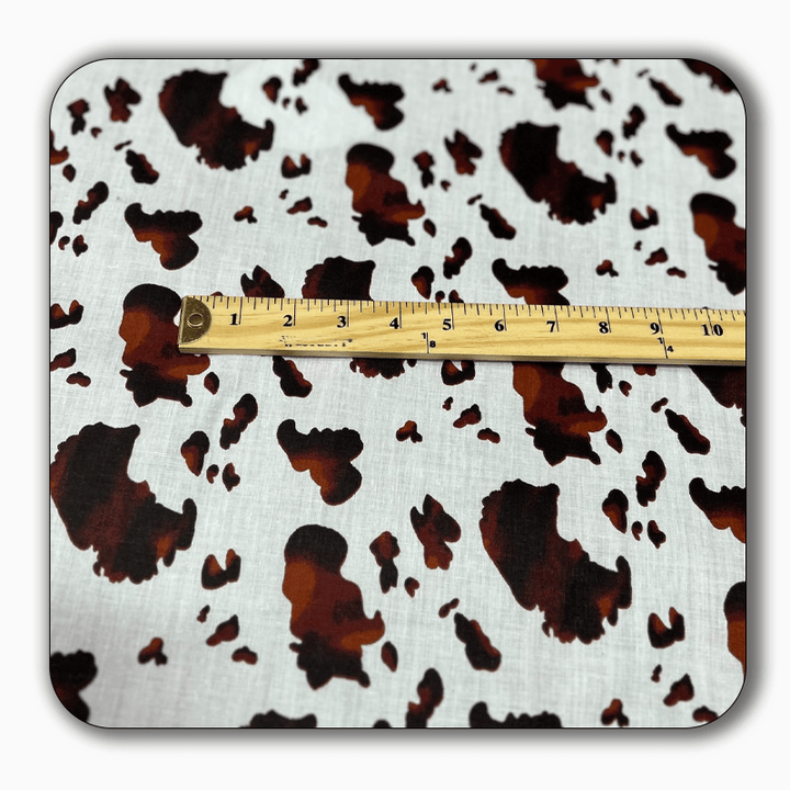 Cow Print Poly Cotton Fabric  - Sold by the Yard