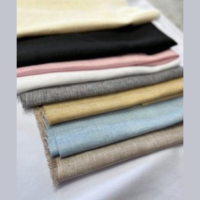 Vintage Linen Two Tone Fabric Faux Burlap Texture by The Yard Burlap look - New Star Fabrics